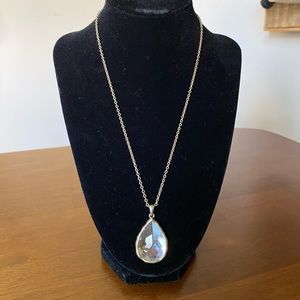 Lia Sophia As You Wish cut crystal necklace 18-21” gold tone